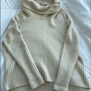 Cream turtleneck